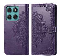 Coque pour Motorola Edge 60 Fusion Similicuir Violet
