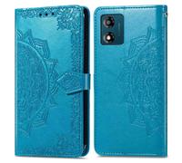 Coque pour Motorola Moto E13 Similicuir Turquoise