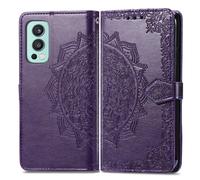 Coque pour OnePlus Nord 2 Similicuir Violet