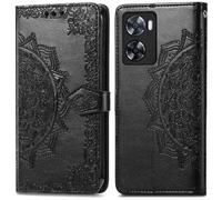 Coque pour Oppo A57s,Oppo A57 Similicuir Noir