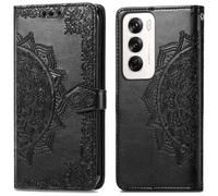 Coque pour Oppo Reno 12 Pro Similicuir Noir