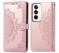 Coque pour Oppo Reno 12 Pro Similicuir Rose