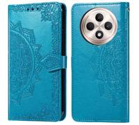 Coque pour Oppo Reno 12F (5G) Similicuir Turquoise
