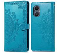 Coque pour Oppo Reno 8 Lite Similicuir Turquoise