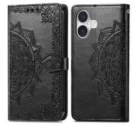 imoshion Etui de télephone Mandala pour Apple iPhone 16 - Noir