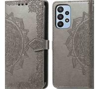 Coque pour Samsung Galaxy A23 (5G) Similicuir Gris