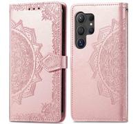 imoshion imoshion Etui de téléphone portefeuille Mandala Samsung Galaxy S24 Ultra Rose Dorée