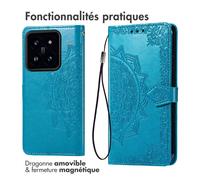 imoshion Etui de télephone Mandala pour Xiaomi 14T Pro - Turquoise