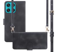 imoshion imoshion Etui de télephone portefeuille avec cordon Motorola Moto G77 Noir Noir