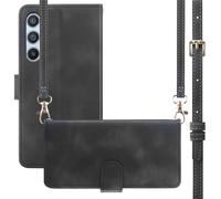 imoshion Etui de téléphone portefeuille avec cordon pour Samsung Galaxy A14 (5G/4G) - Noir