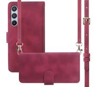 imoshion Etui de téléphone portefeuille avec cordon pour Samsung Galaxy A14 (5G/4G) - Rouge