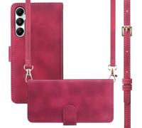Coque pour Samsung Galaxy A26 Similicuir Rouge