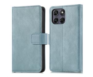 imoshion imoshion Étui de télephone portefeuille de luxe Motorola Moto G77 Bleu clair Bleu clair