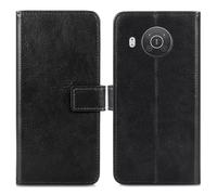 Coque pour Nokia X20,Nokia X10 Similicuir Noir