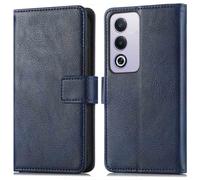 Etui de télephone portefeuille de luxe pour Oppo A80 5G - Bleu foncé