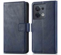 imoshion imoshion Étui de télephone portefeuille de luxe Oppo Reno 8 5G Bleu foncé Bleu foncé