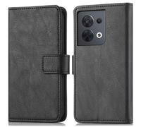 Coque pour Oppo Reno 8 5G Similicuir Noir