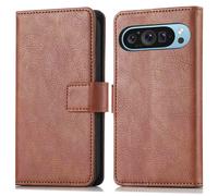 imoshion imoshion Étui de télephone portefeuille de luxe pour Google Pixel 9 Pro XL Marron Marron