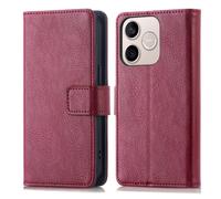 imoshion imoshion Étui de télephone portefeuille de luxe pour Honor 600 Lite Bordeaux Rouge