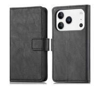 imoshion Étui de télephone portefeuille de luxe pour Apple iPhone 17 Pro Max - Noir