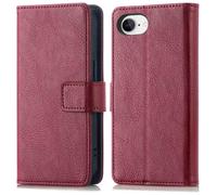 imoshion imoshion Étui de télephone portefeuille de luxe pour iPhone 17e / 16e Bordeaux Rouge foncé