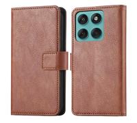 imoshion imoshion Étui de télephone portefeuille de luxe pour Motorola Moto G57 Power Marron Marron