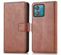 imoshion imoshion Étui de télephone portefeuille de luxe pour Motorola Moto G84 Marron Marron