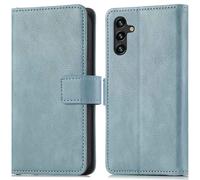 imoshion Étui de télephone portefeuille de luxe pour Samsung Galaxy A13 (5G) / A04s - Bleu clair
