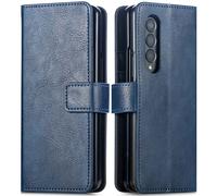 imoshion imoshion Étui de télephone portefeuille de luxe pour Samsung Galaxy Z Fold 4 Bleu foncé Bleu foncé