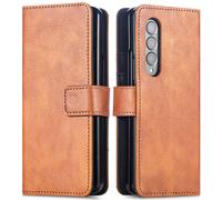 imoshion Étui de télephone portefeuille de luxe pour Samsung Galaxy Z Fold 4 - Marron