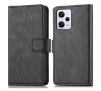 imoshion imoshion Etui de téléphone portefeuille Luxe Xiaomi Redmi Note 12 Pro Noir