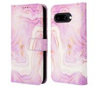 imoshion imoshion Étui de télephone portefeuille Design Google Pixel 9A Purple Marble Multicolore