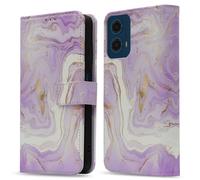 imoshion Bibliothèque design pour le Motorola Moto G34 - Marbre violet