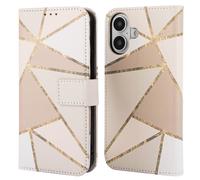 imoshion imoshion Étui de télephone portefeuille Design pour iPhone 16 Beige Graphic Multicolore