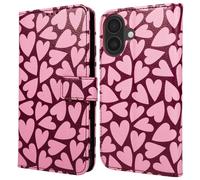 imoshion imoshion Étui de télephone portefeuille Design pour iPhone 16 Hearty Blush Multicolore