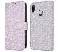 imoshion imoshion Étui de télephone portefeuille Design Samsung Galaxy A20e White Daisy Multicolore