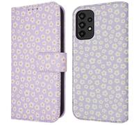 Etui de télephone portefeuille Design pour Samsung Galaxy A33 - White Daisy