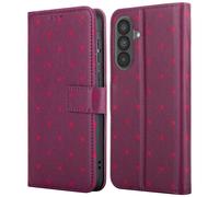imoshion imoshion Étui de télephone portefeuille Design pour Samsung Galaxy A37 (5G) Crush Check Coral Dust Rouge