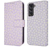 imoshion imoshion Étui de télephone portefeuille Design pour Samsung Galaxy S21 FE White Daisy Multicolore