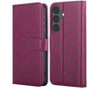imoshion imoshion Étui de télephone portefeuille Design pour Samsung Galaxy S26 Crush Check Coral Dust Rouge