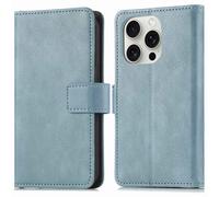 imoshion Étui de télephone portefeuille pour Apple iPhone 16 Pro - Air Blue