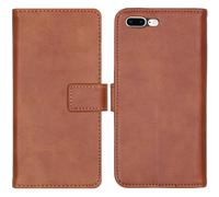 imoshion imoshion Étui de téléphone portefeuille Luxe iPhone 8 Plus / 7 Plus Marron
