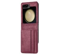 imoshion Étui de télephone portefeuille Luxe pour Samsung Galaxy Z Flip 6 - Bordeaux