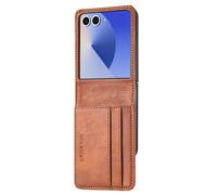 imoshion imoshion Étui de télephone portefeuille Luxe Samsung Galaxy Z Flip 7 Marron Marron
