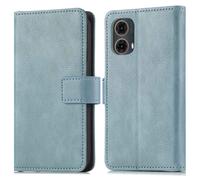 Coque pour Motorola Moto G85 Similicuir Bleu clair
