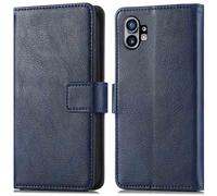 Coque pour Nothing Phone (1) Similicuir Bleu foncé