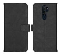 Coque pour Oppo A9 (2020) / A5 (2020) Similicuir Noir