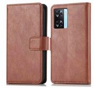 imoshion imoshion Étui de téléphone portefeuille Luxe Oppo A57(s) Brun
