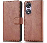 Coque pour Oppo A58 Similicuir Marron