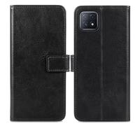 Coque pour Oppo A73 (5G) Similicuir Noir